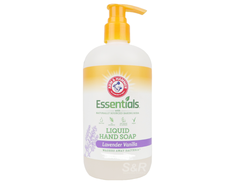 Arm & Hammer Essentials Liquid Hand Soap, Lavender Vanilla, 12 fl oz/355 mL