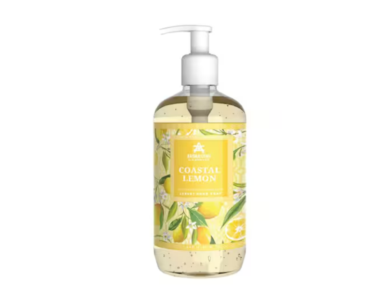 Aroma Home By Slatkin & Co. Luxury Hand Soap, Coastal Lemon, 16.9 fl oz/500 mL
