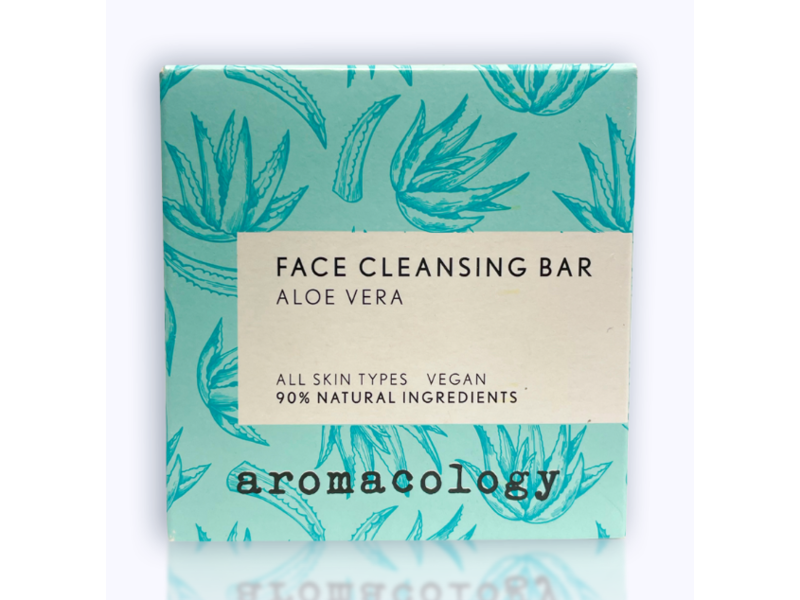 Aromacology Face Cleansing Bar, Aloe Vera, 80 g