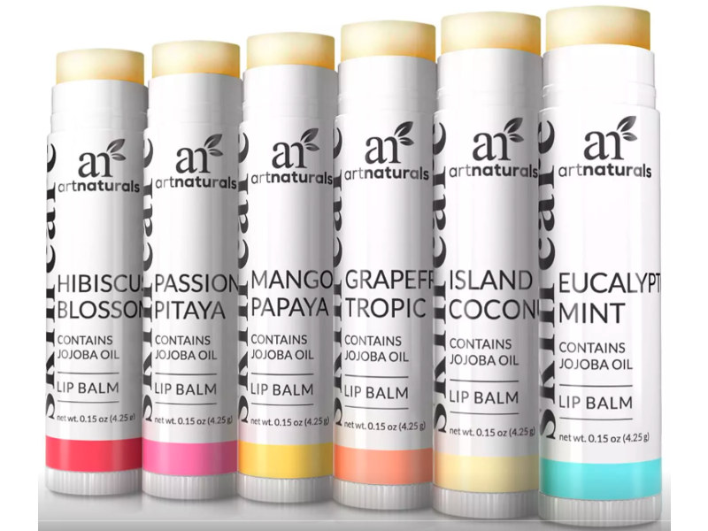 ArtNaturals Lip Balm Gift Set, 0.15 oz/4.25 g, Pack Of 6
