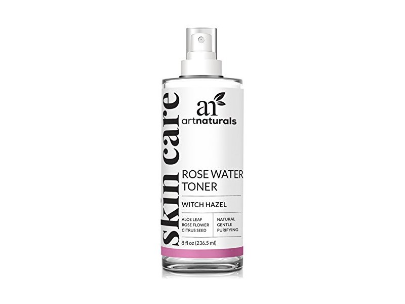 ArtNaturals Rosewater Witch Hazel Toner, Natural Anti Aging Pore Minimizer for Face, 8 oz.