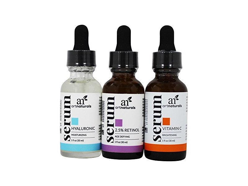 Artnaturals Serum Trio Set, Vitamin C, Hyaluronic, Retinol, 1 fl oz/29.5 mL
