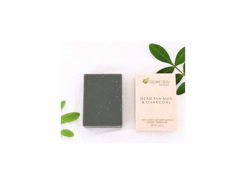 Aspen Kay Natural Dead Sea Mud & Charcoal Bar Soap, 4.5 oz