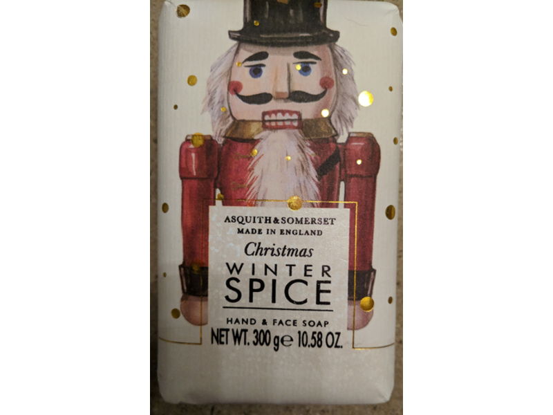 Asquith & Somerset Christmas Hand & Face Soap, Winter Spice, 10.58 oz/300 g