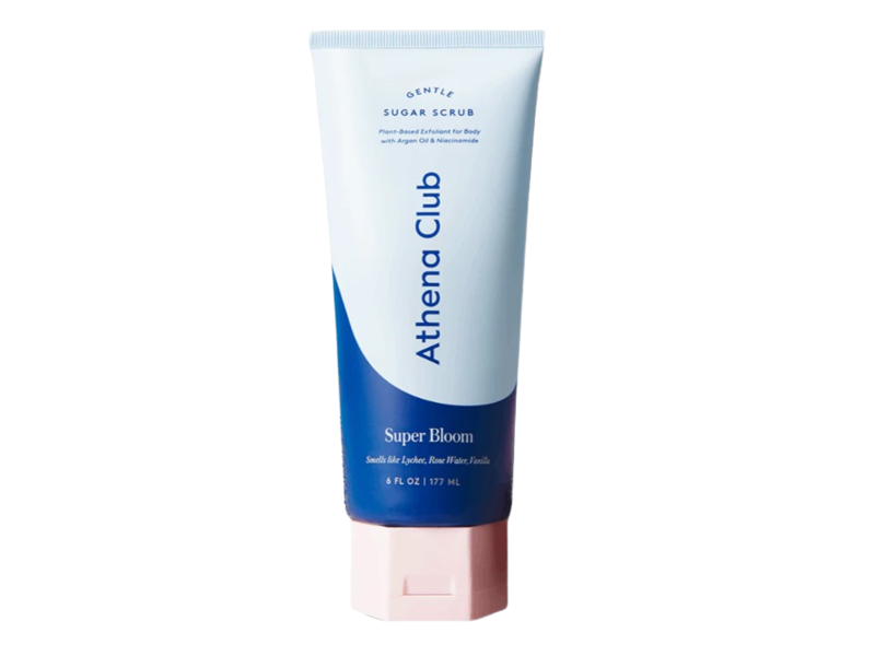 Athena Club Gentle Sugar Scrub, Super Bloom, 6 fl oz/177 mL