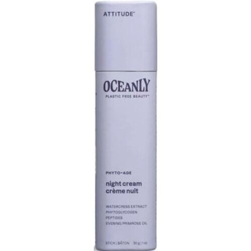 Anti-aging Solid Night Cream With Peptides (attitude Oceanly Night Cream Bar)