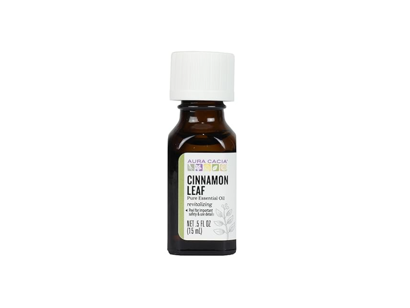 Aura Cacia Cinnamon Leaf Pure Essential Oil, .5 fl oz/15 mL