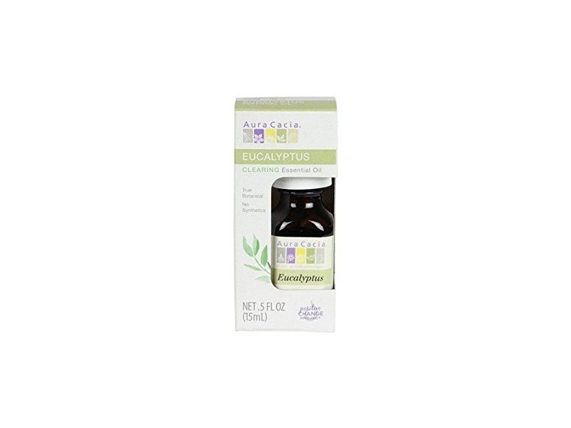 Aura Cacia Eucalyptus Essential Oil, Boxed, 0.5 Ounce