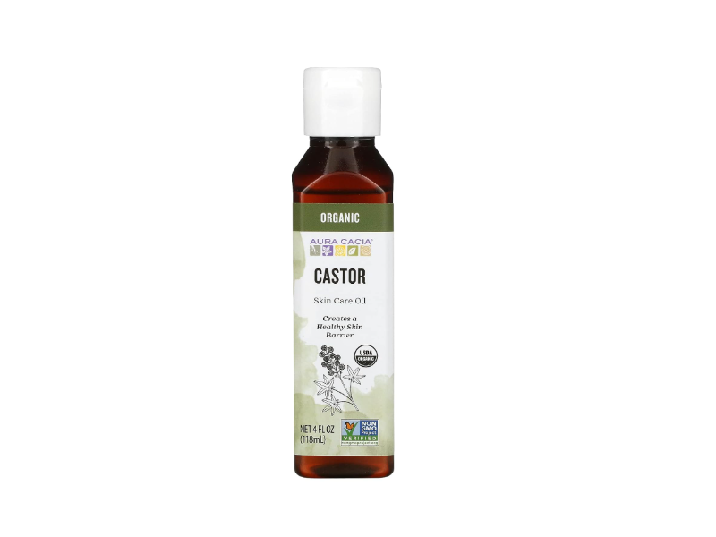 Aura Cacia Organic Skin Care Oil, Castor, 4 oz/118 mL