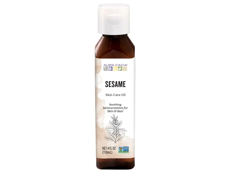 Aura Cacia Sesame Skin Care Oil, 4 fl oz/118 mL