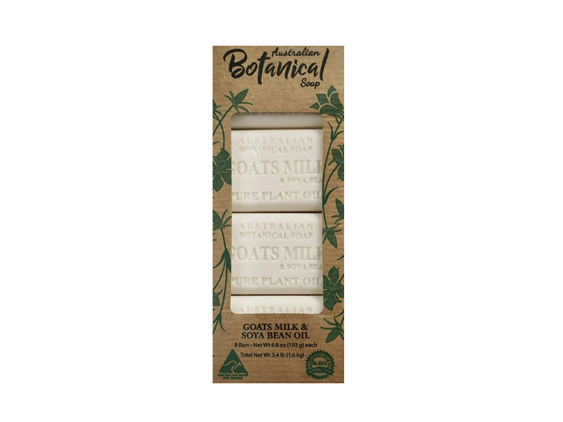Australian Botanical Soap, Goat Milk Soyabean Oil, 6.8 oz/193 g, 4 Count