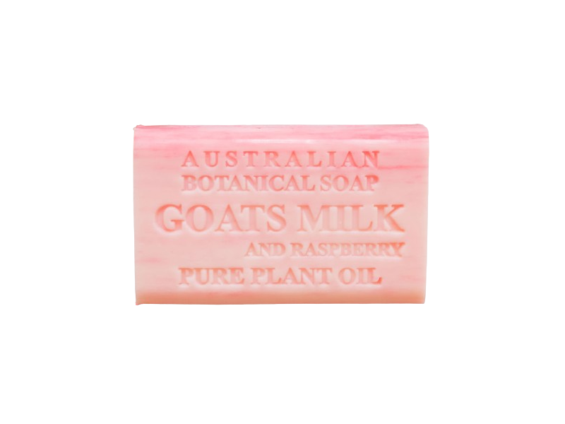 Australian Botanical Soap Goats Milk + Raspberry, 6.6 oz/187 g, Pack Of 8