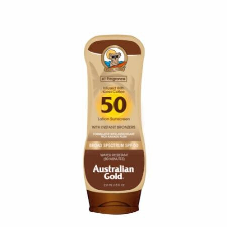 Sunscreen Lotion With Kona Coffee Infused Bronzer SPF 50