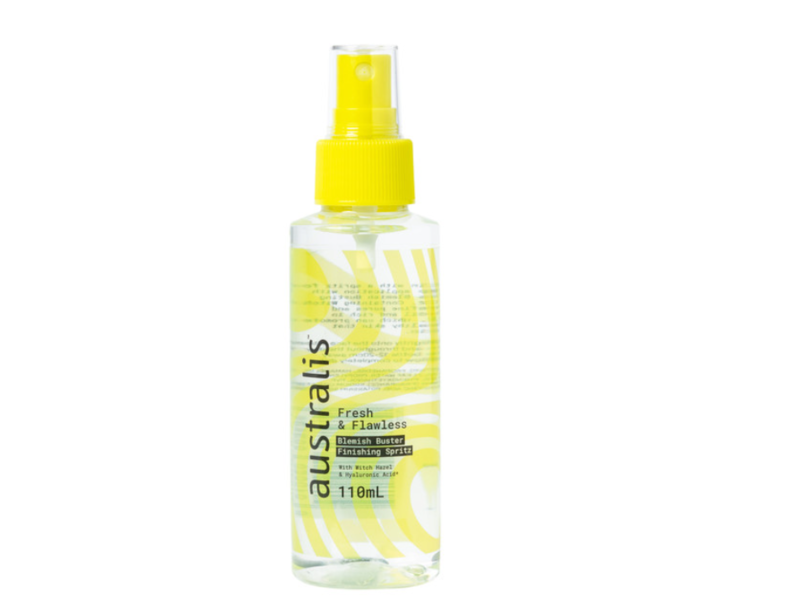 Australis Fresh & Flawless Blemish Buster Finishing Spritz, Witch Hazel & Hyaluronic Acid, 110 mL