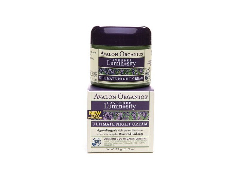 Avalon Organics Brilliant Balance Ultimate Night Cream, 2 oz