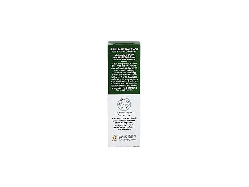 Avalon Organics Daily Moisturizer Brilliant Balance with Lavender & Prebiotics, 2 Ounce