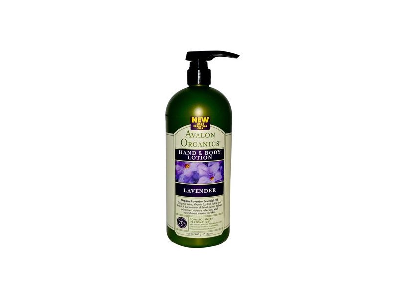 Avalon Organics Hand & Body Lotion, Nourishing Lavender, 32 oz/907 g