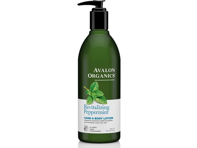 Avalon Organics Hand & Body Lotion, Revitalizing Peppermint, 12 oz/340 g