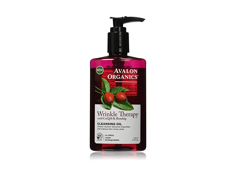 Avalon Organics Wrinkle Therapy Cleansing Oil, 8 Fluid Ounce