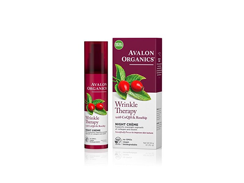 Avalon Organics Wrinkle Therapy Night Crème, 1.75 Ounce