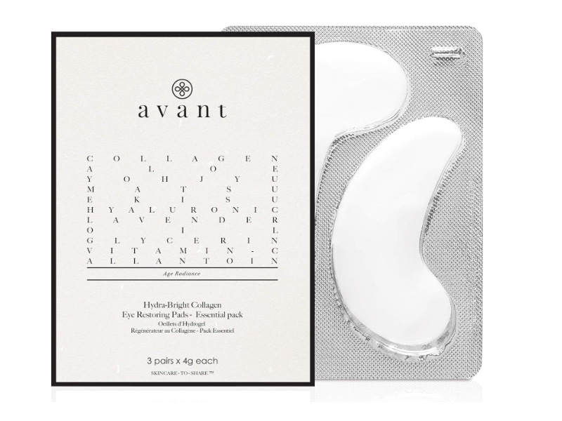 Avant Hydra-Bright Collagen Eye Restoring Pads, 3 Pairs, 4 g