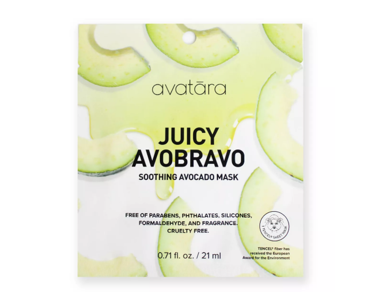Avatara Avobravo Soothing Mask, Avocado, 0.7 fl oz/21 mL