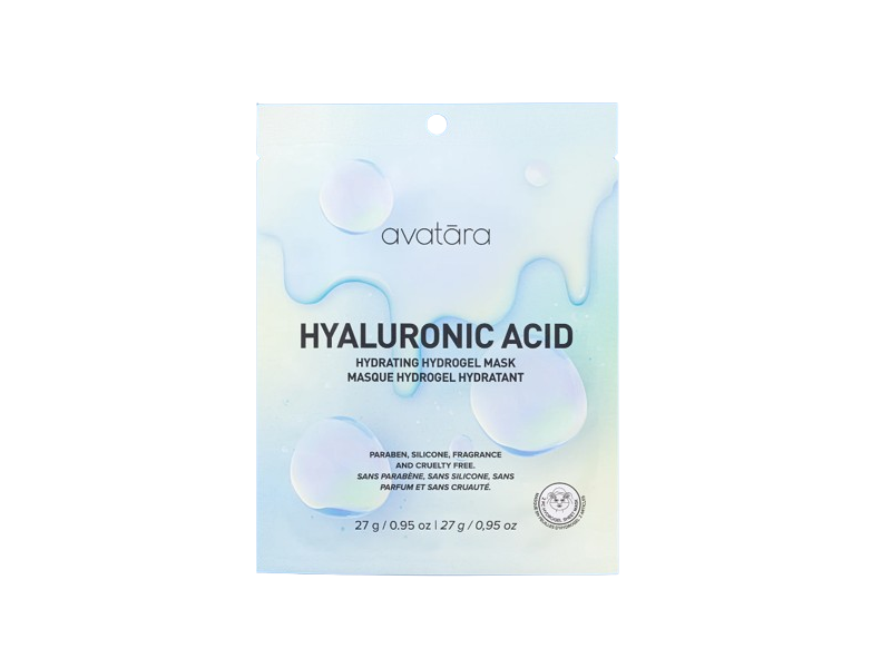 Avatara Hydrating Hydrogel Mask, Hyaluronic Acid, 0.95 oz/27 g