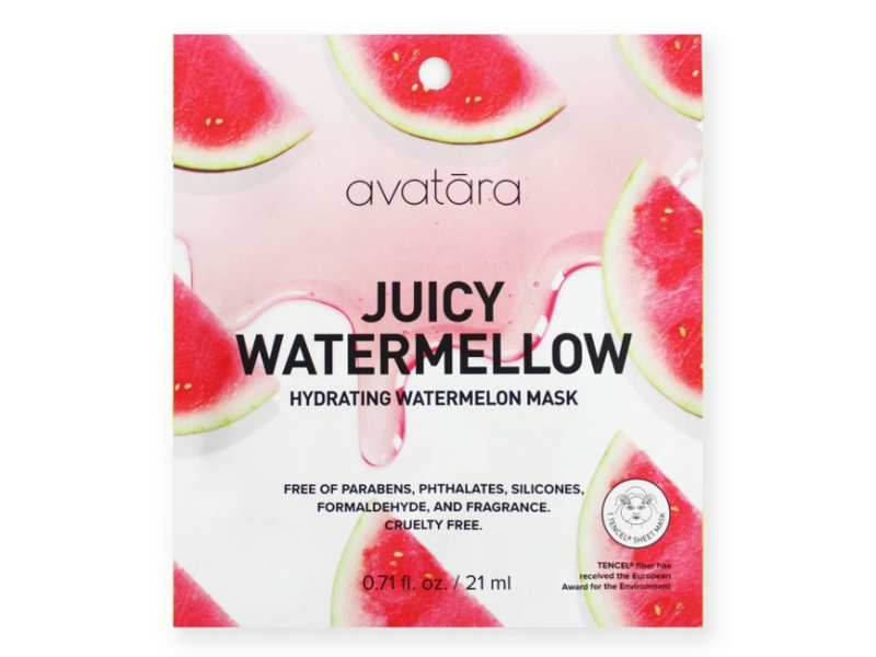 Avatara Hydrating Mask, Watermellow, 0.71 fl oz/21 mL