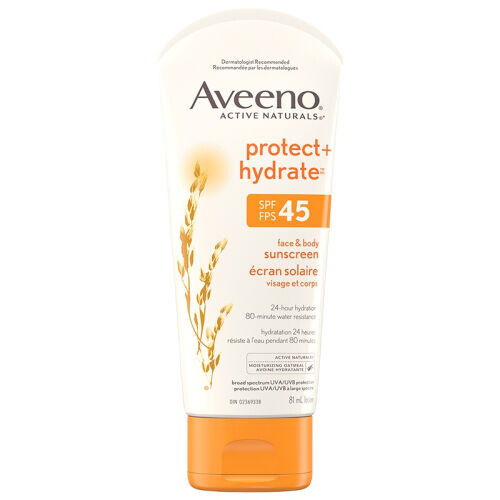 Active Naturals Protect + Hydrate SPF 45 Face And Body Sunscreen