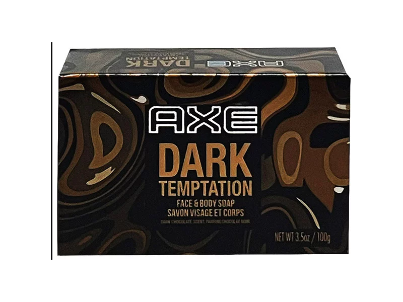 Axe Face & Body Soap, Dark Temptation, 3.5 oz/100 g, Pack Of 4
