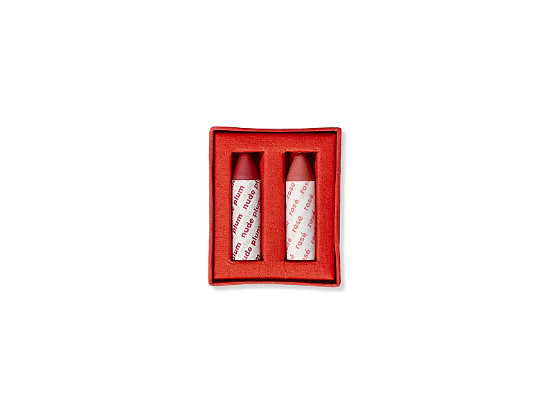 Axiology Lip-To-Lid Balmies, Nude Plum & Rose, 0.12 oz/1.4 g