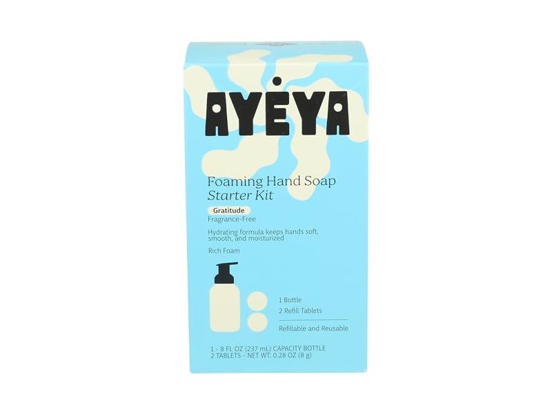 Ayeya Gratitude Foaming Hand Soap Starter Kit, 8 fl oz/237 mL