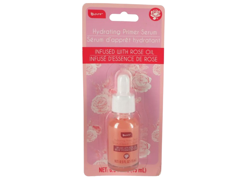 b.pure Hydrating Primer Serum, Rose Oil, 0.5 fl oz/15 mL