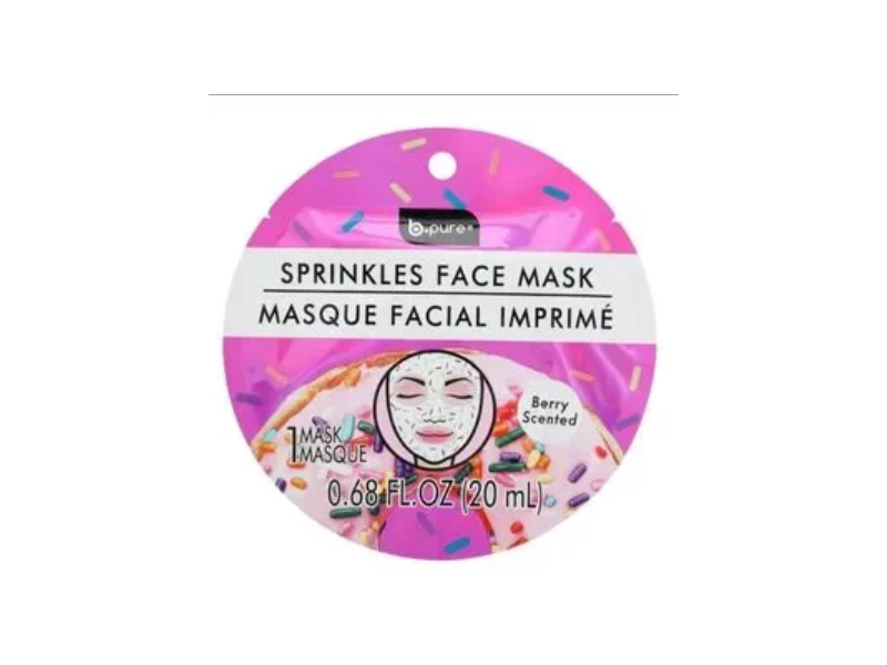 B-Pure Sprinkles Face Mask, Berry, 0.68 fl oz/20 mL