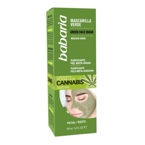 Green Face Mask Cannabis