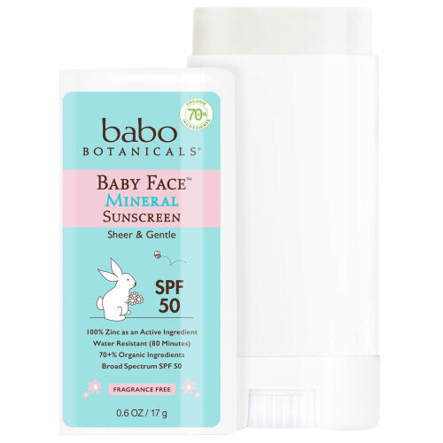 Baby Face, Mineral Sunscreen Stick, SPF 50