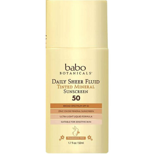 Daily Sheer Fluid Tinted Mineral Sunscreen Lotion SPF 50