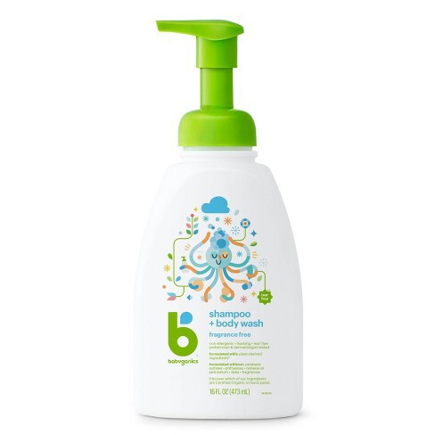 Baby Shampoo + Body Wash, Fragrance Free - Pump Bottle