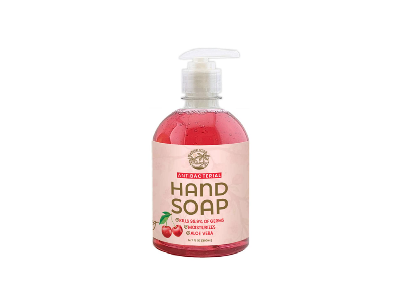 Bahama Bo's Antibacterial Hand Soap, Cherry Blossom, 16.9 fl oz/500 mL