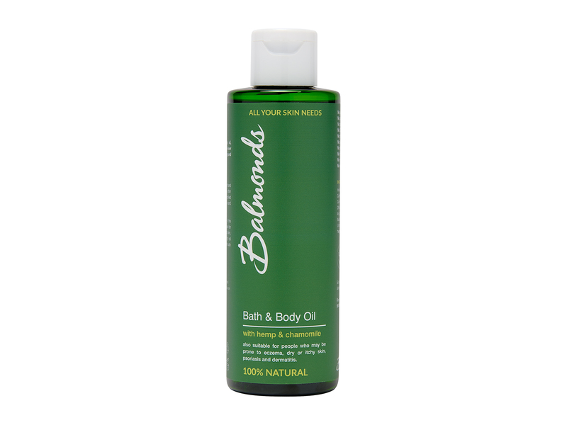 Balmonds Bath & Body Oil with Hemp & Chamomile, 200 mL
