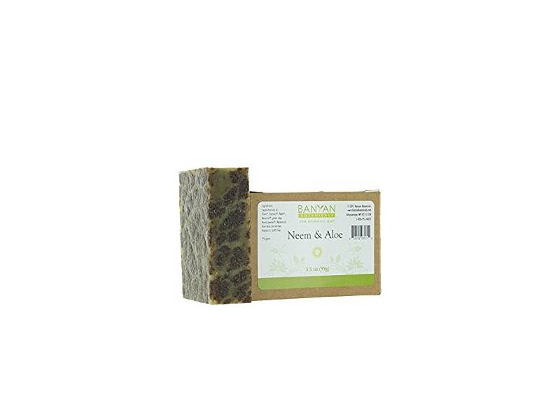 Banyan Botanicals Neem & Aloe Soap, Cooling & Soothing, 3.5 oz