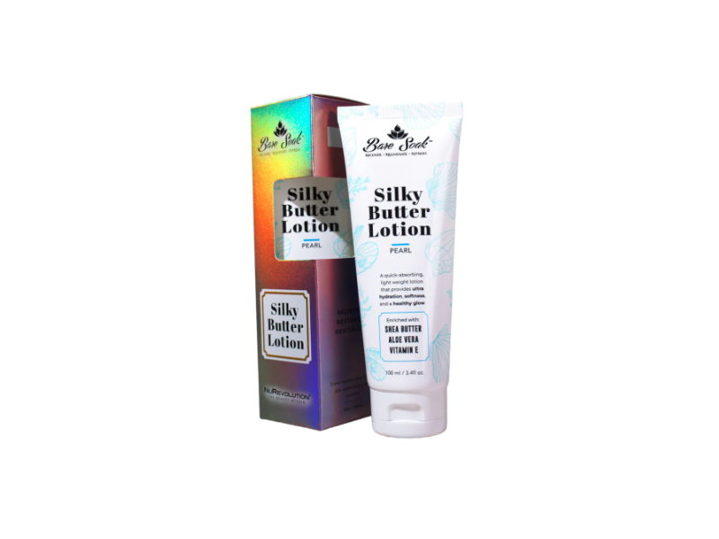 Bare Soak SIlky Butter Lotion, Pearl, 3.4 fl oz/100 mL