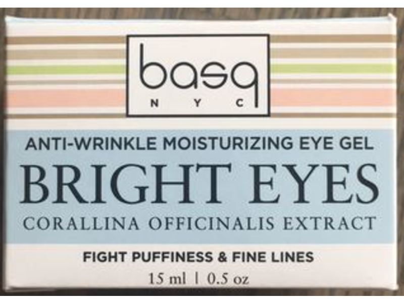 BASQ Anti-Wrinkle Moisturizing Eye Gel, Bright, 0.5 oz/15 mL