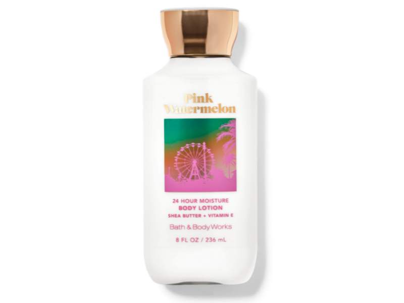 Bath & Body Works 24 Hour Moisture Body Lotion, Pink Watermelon, 8 fl oz/236 mL