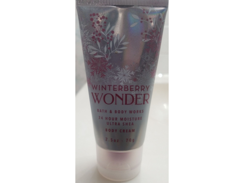 Bath & Body Works 24 Hour Moisture Ultra Shea Body Cream, Winterberry Wonder, 2.5 oz/70 g