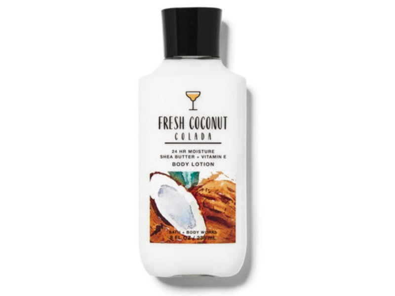 Bath & Body Works 24 Hr Moisture Body Lotion, Fresh Coconut Colada, 8 fl oz/236 mL