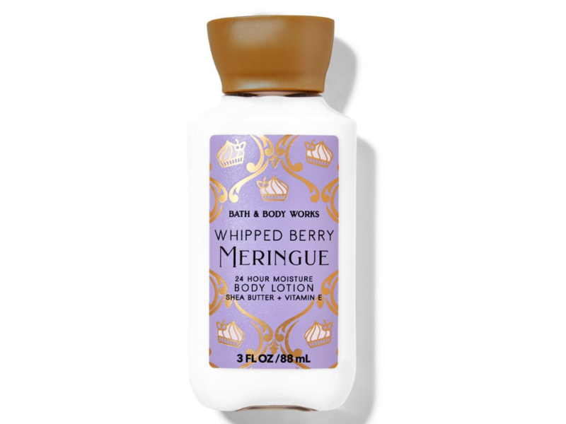 Bath & Body Works 24 Hr Moisture Body Lotion, Whipped Berry Meringue, 3 fl oz/88 mL