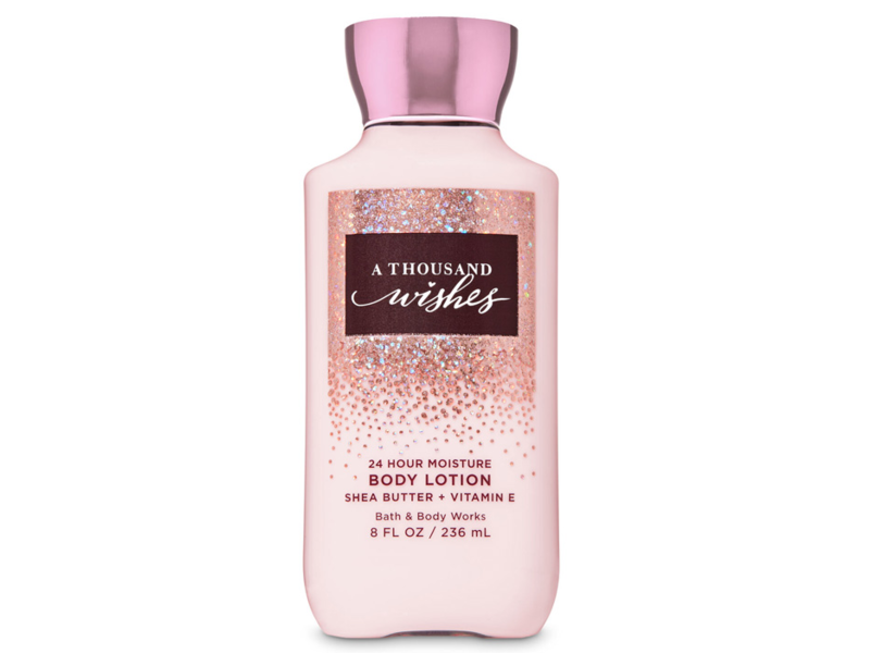 Bath & Body Works A Thousand Wishes Body Lotion, Shea Butter + Vitamin E, 8 fl oz/236 mL
