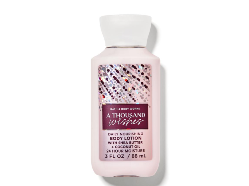 Bath & Body Works A Thousand Wishes Daily Nourishing Body Lotion, Shea Butter + Coconut Oil, 3 oz/88 mL