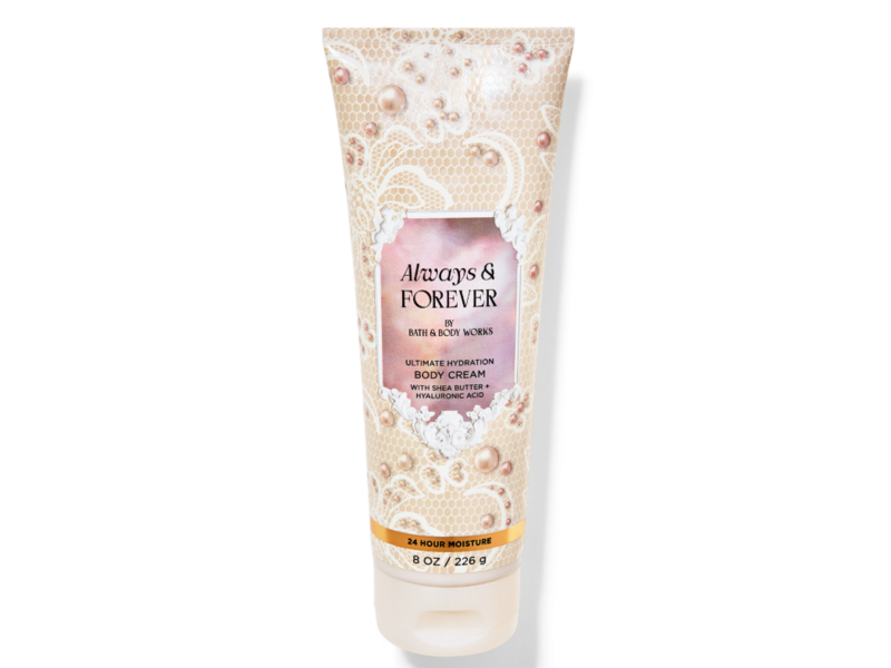 Bath & Body Works Always & Forever Ultimate Hydration Body Cream, Shea Butter + Hyaluronic Acid, 8 oz/226 g